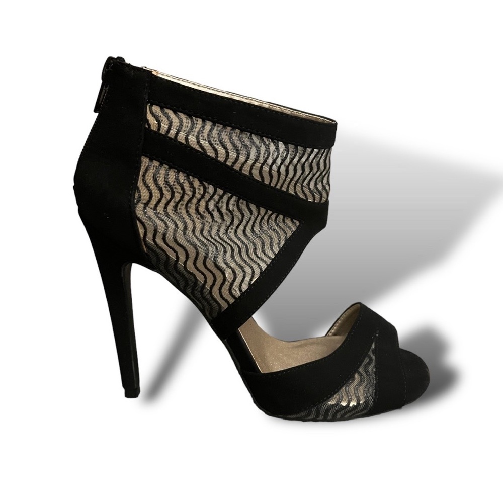 Qupid • Diamond • Dress Sandal Heel • Black
